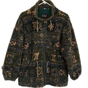 𝅺THICK fleece jacket with pockets fully lined.